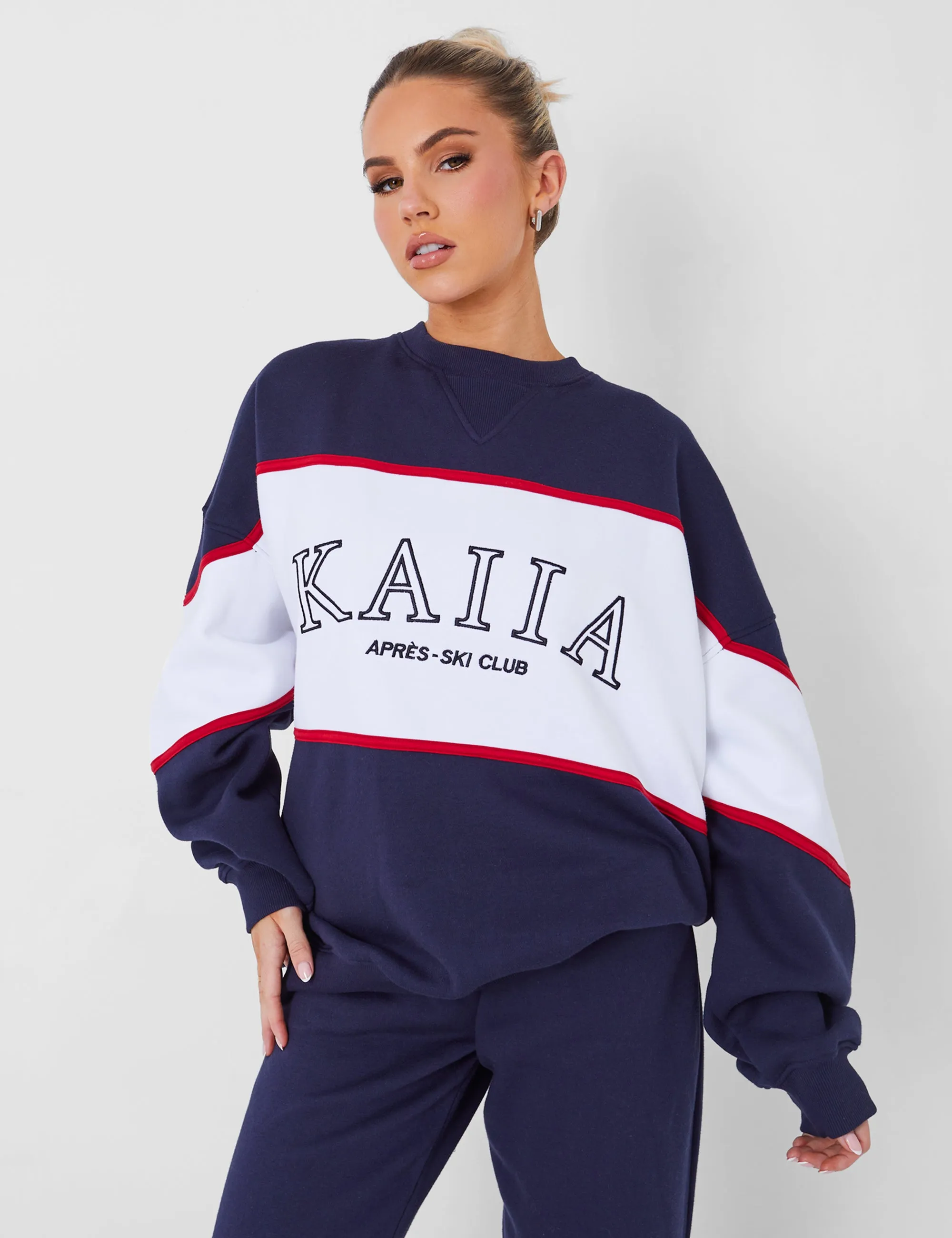 Kaiia Sport Oversized Sweatshirt in Navy sold by Public Desire