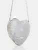 The Ophelia Silver Diamante Clutch Bag sold by Public Desire