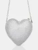 The Ophelia Silver Diamante Clutch Bag sold by Public Desire