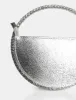 The  Alessia Metallic Sliver Circle Diamante Mini Grab Bag sold by Public Desire