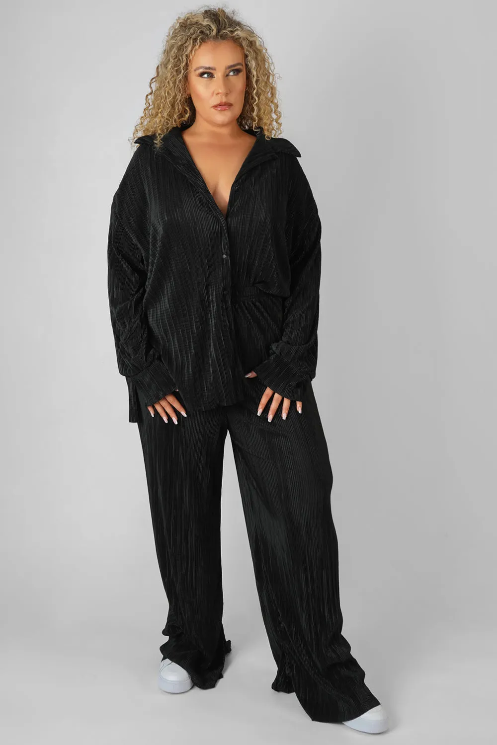 Curve Plisse Trouser Black sold by Public Desire