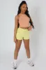 Palm Beach Embroidered Racer Crop Top Peach sold by Public Desire