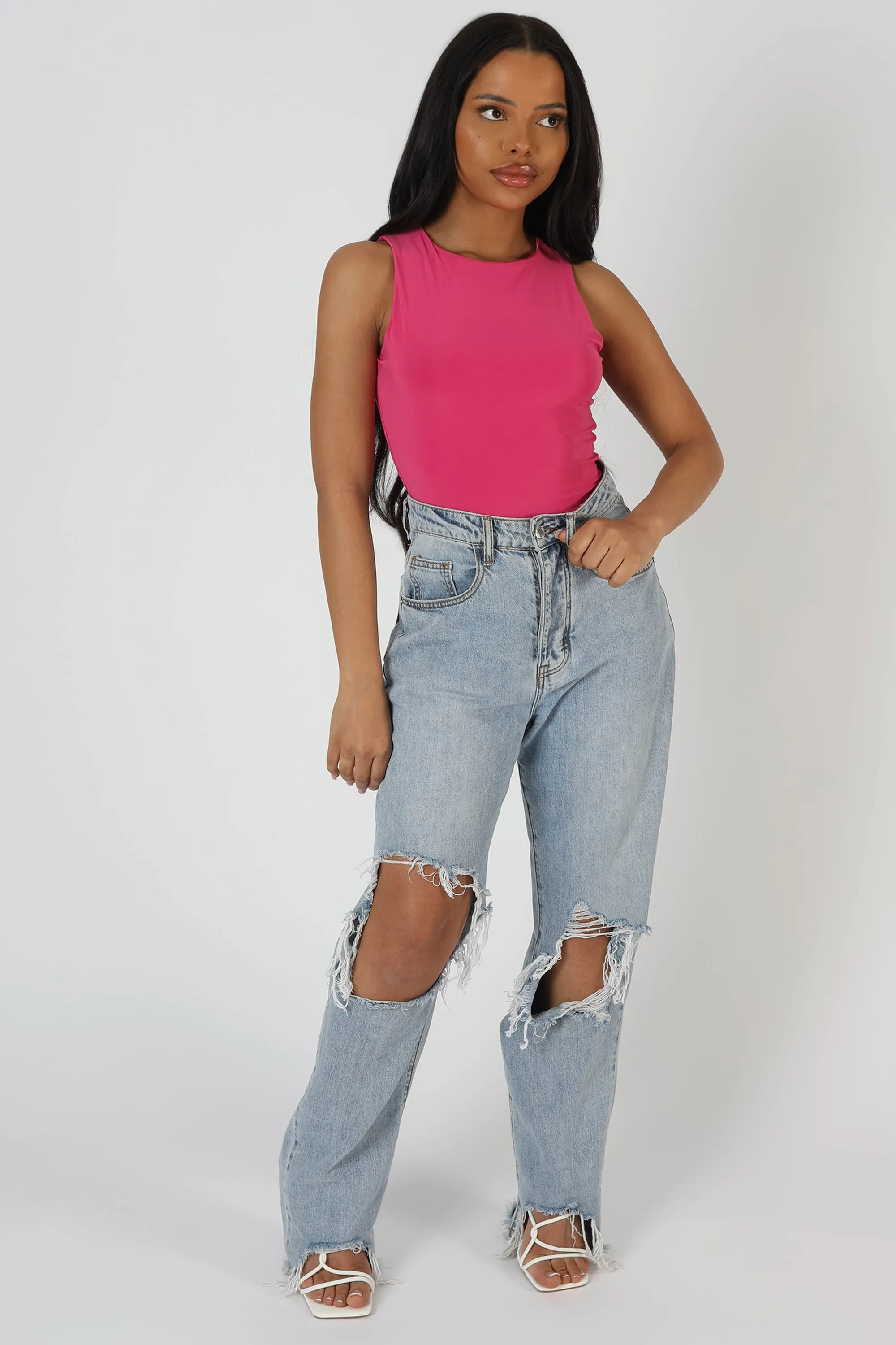 Essential Bodysuit Pink sold by Public Desire product image thumbnail 5