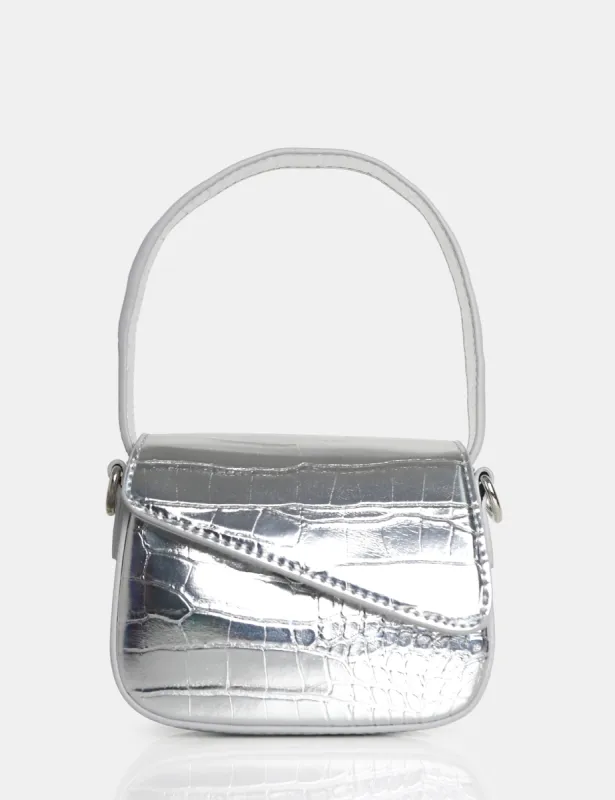 The Jolee Metallic Silver Mini Grab Bag sold by Public Desire
