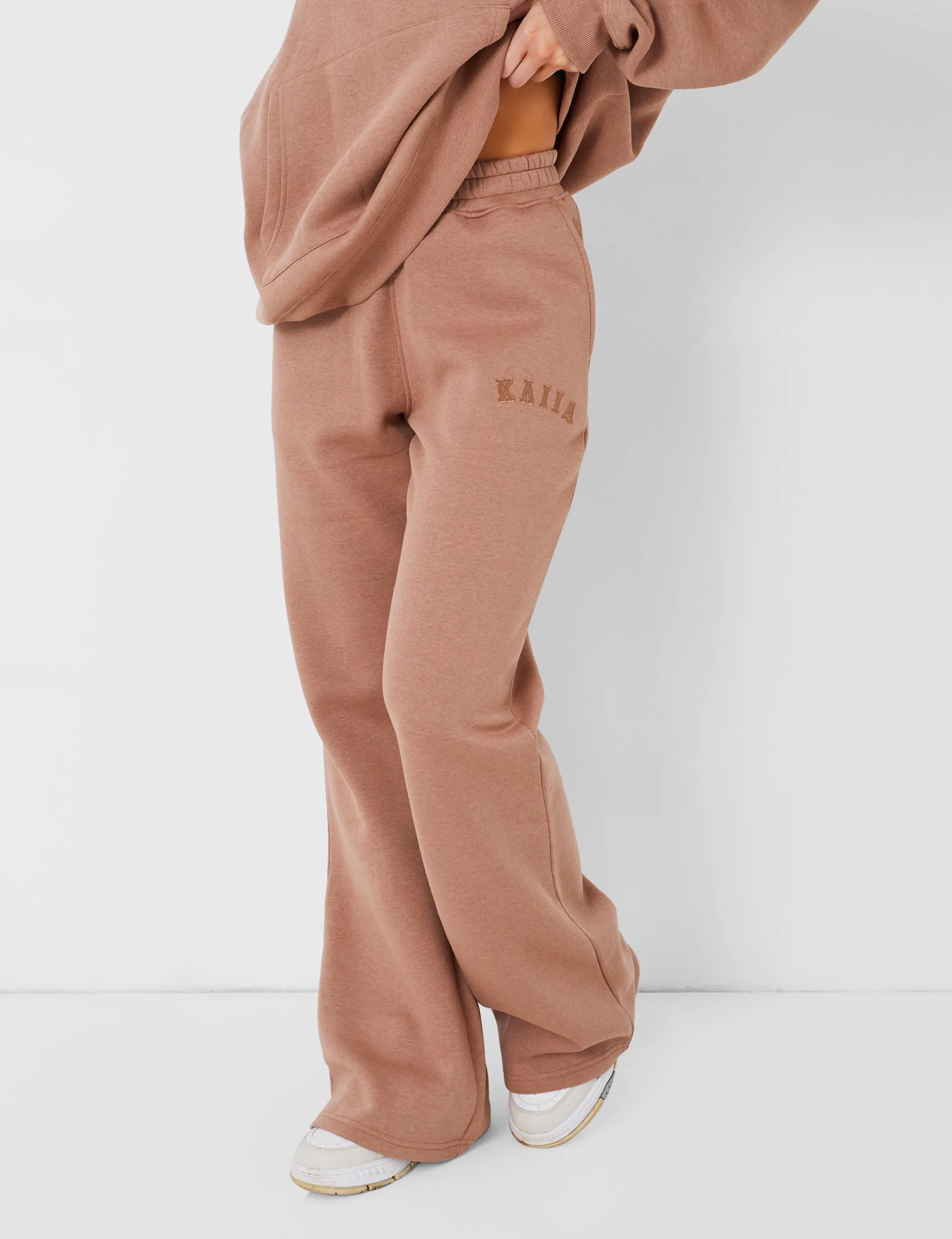 Kaiia Wide Leg Sweat Pants in Caramel sold by Public Desire product image thumbnail 3