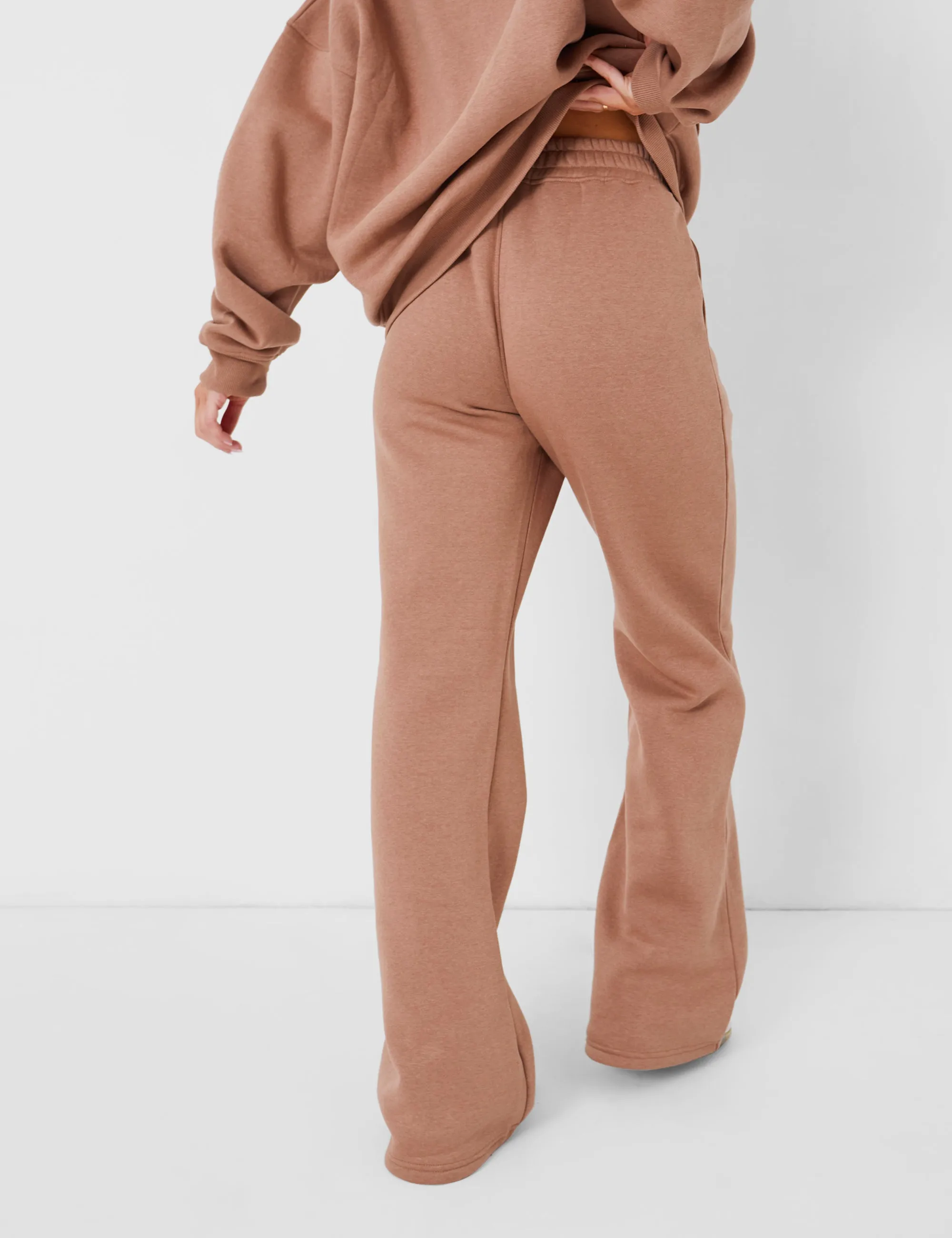 Kaiia Wide Leg Sweat Pants in Caramel sold by Public Desire product image thumbnail 5