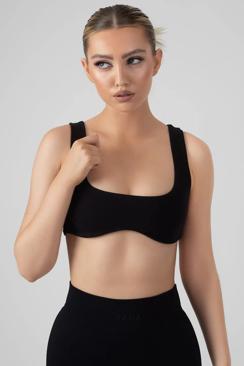 Underbust Detail Crop Top Black sold by Public Desire product image thumbnail 5