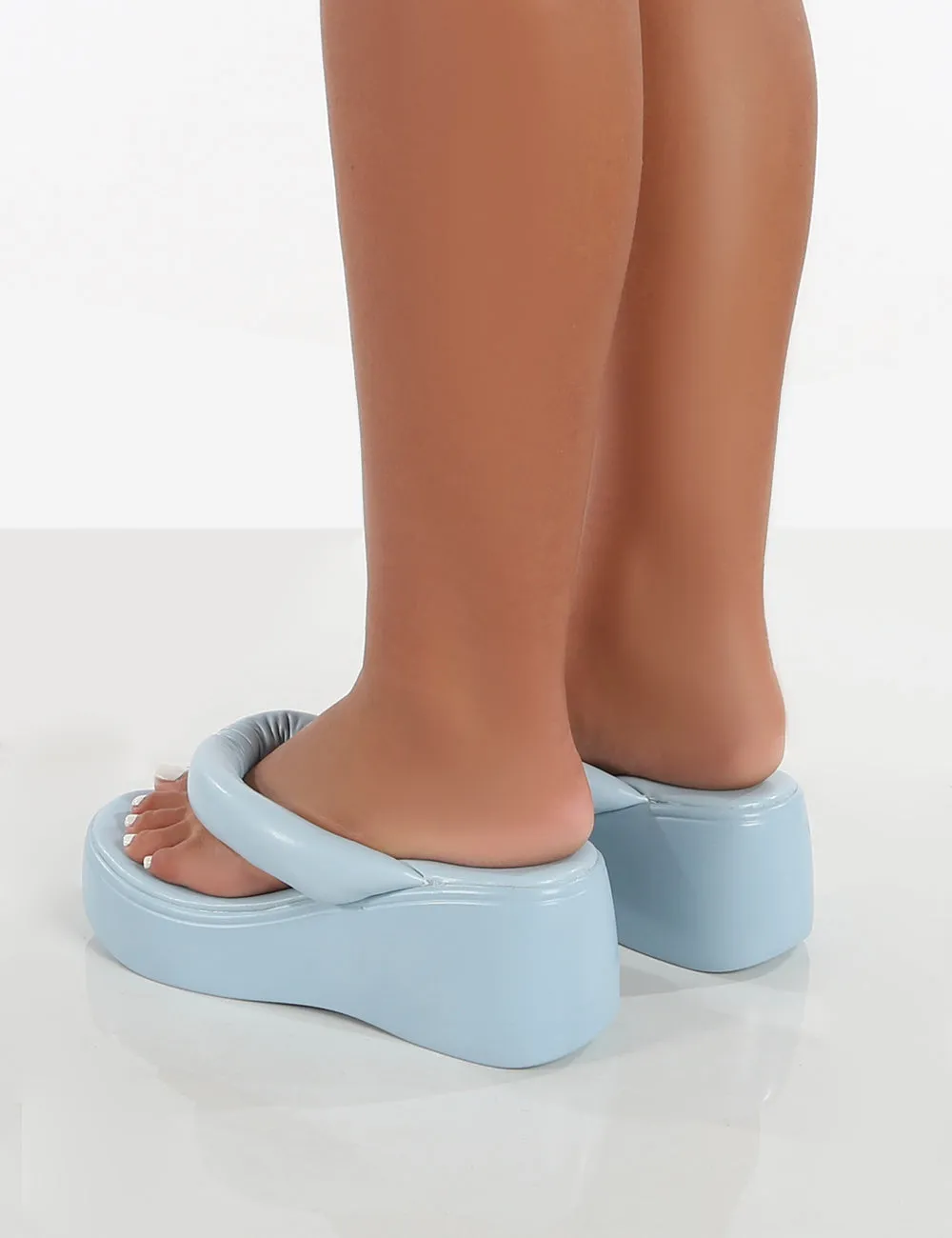 Song Blue Padded Toepost Flatform Sandal sold by Public Desire product image thumbnail 2