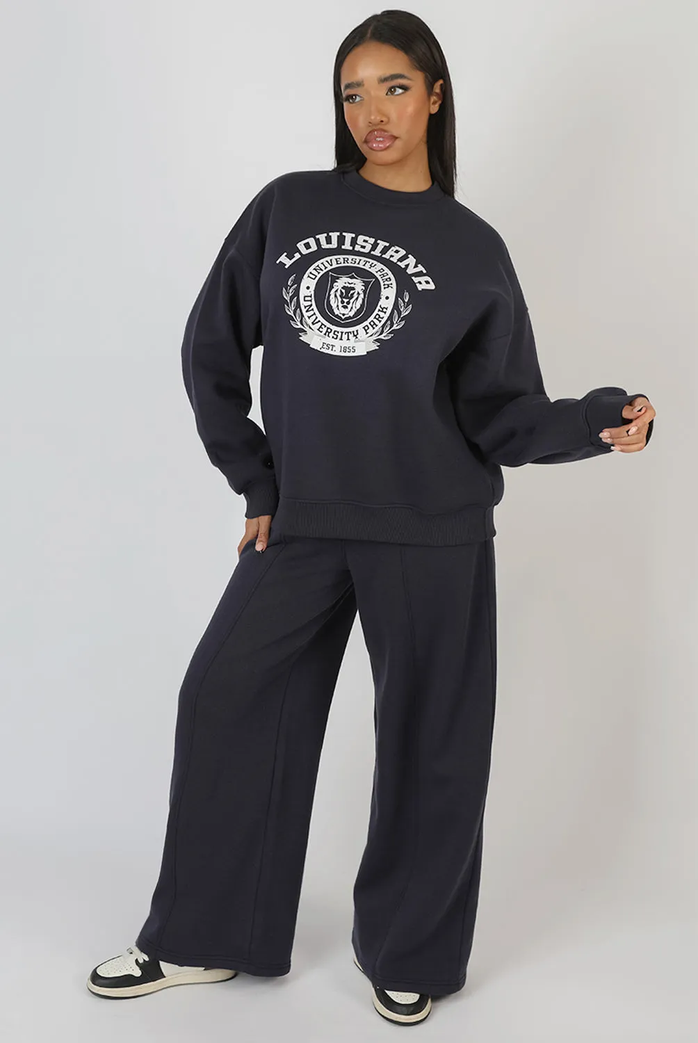 Louisiana Graphic Sweatshirt Ink Blue sold by Public Desire product image thumbnail 4