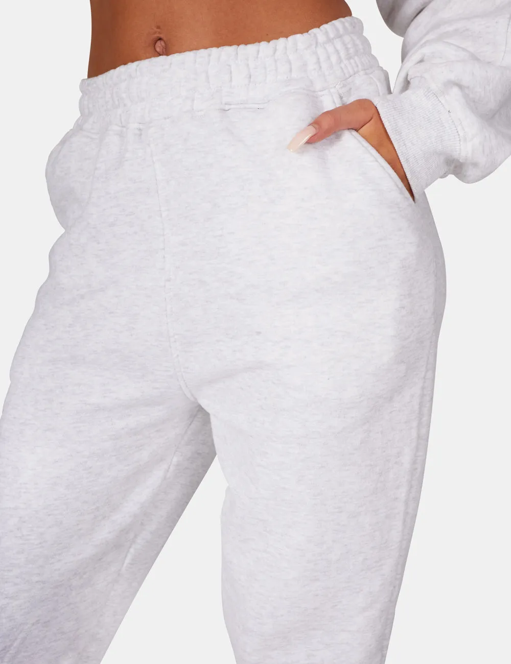 90S Oversized Joggers Oatmeal Marl sold by Public Desire product image thumbnail 4