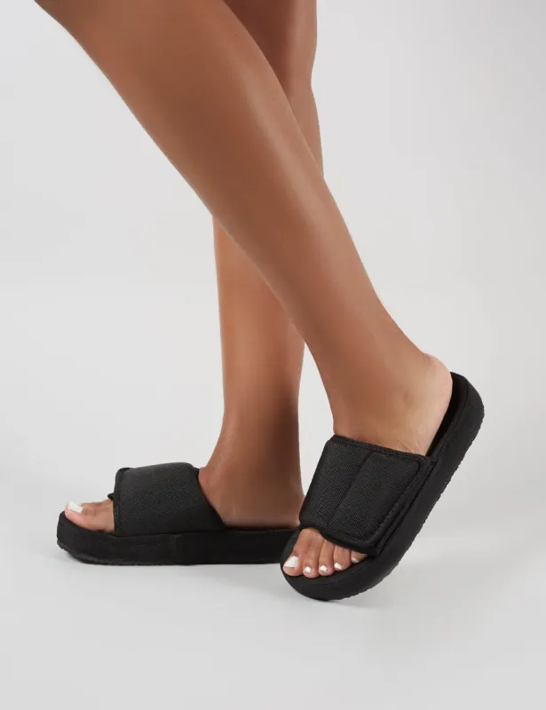 Revel Sliders in Black sold by Public Desire