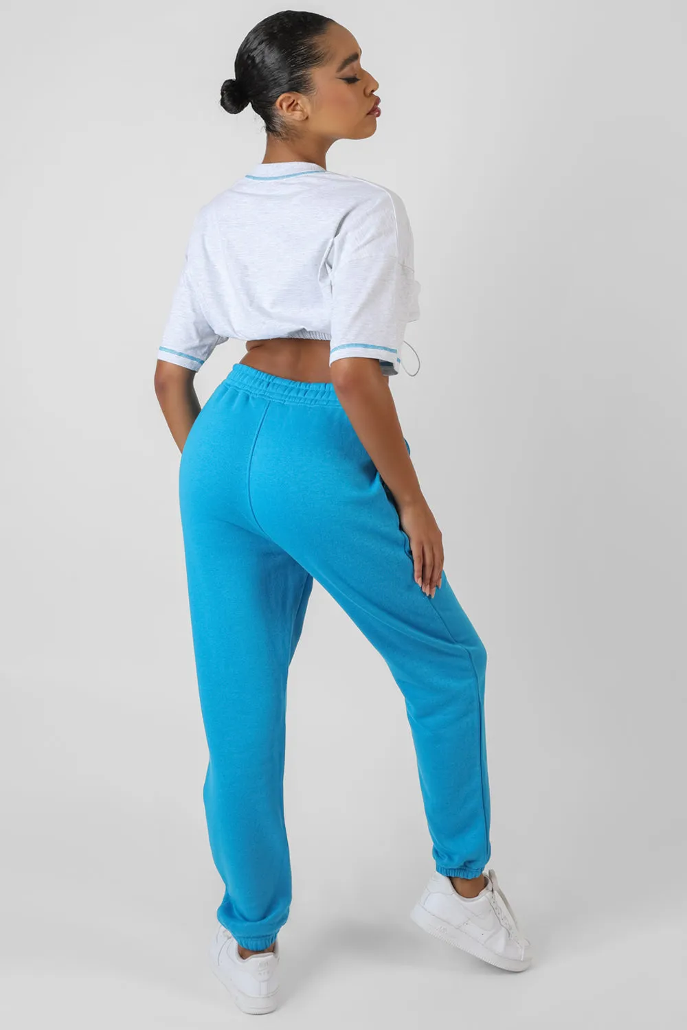 Chicago Elasticated Hem Cropped T-Shirt Oatmeal Marl sold by Public Desire product image thumbnail 4