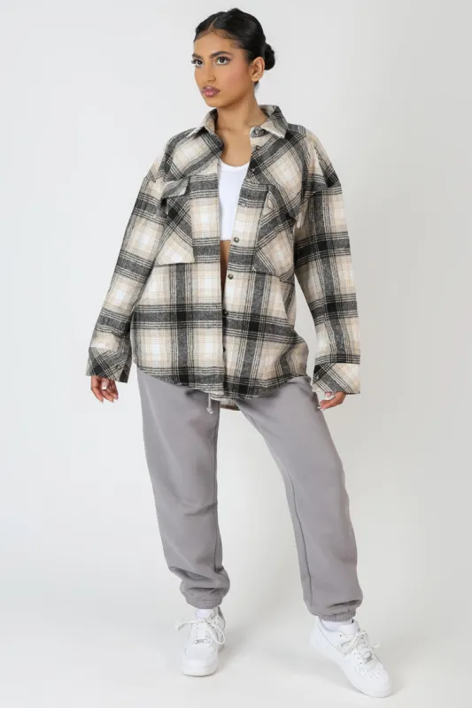 Check Shirt Grey sold by Public Desire