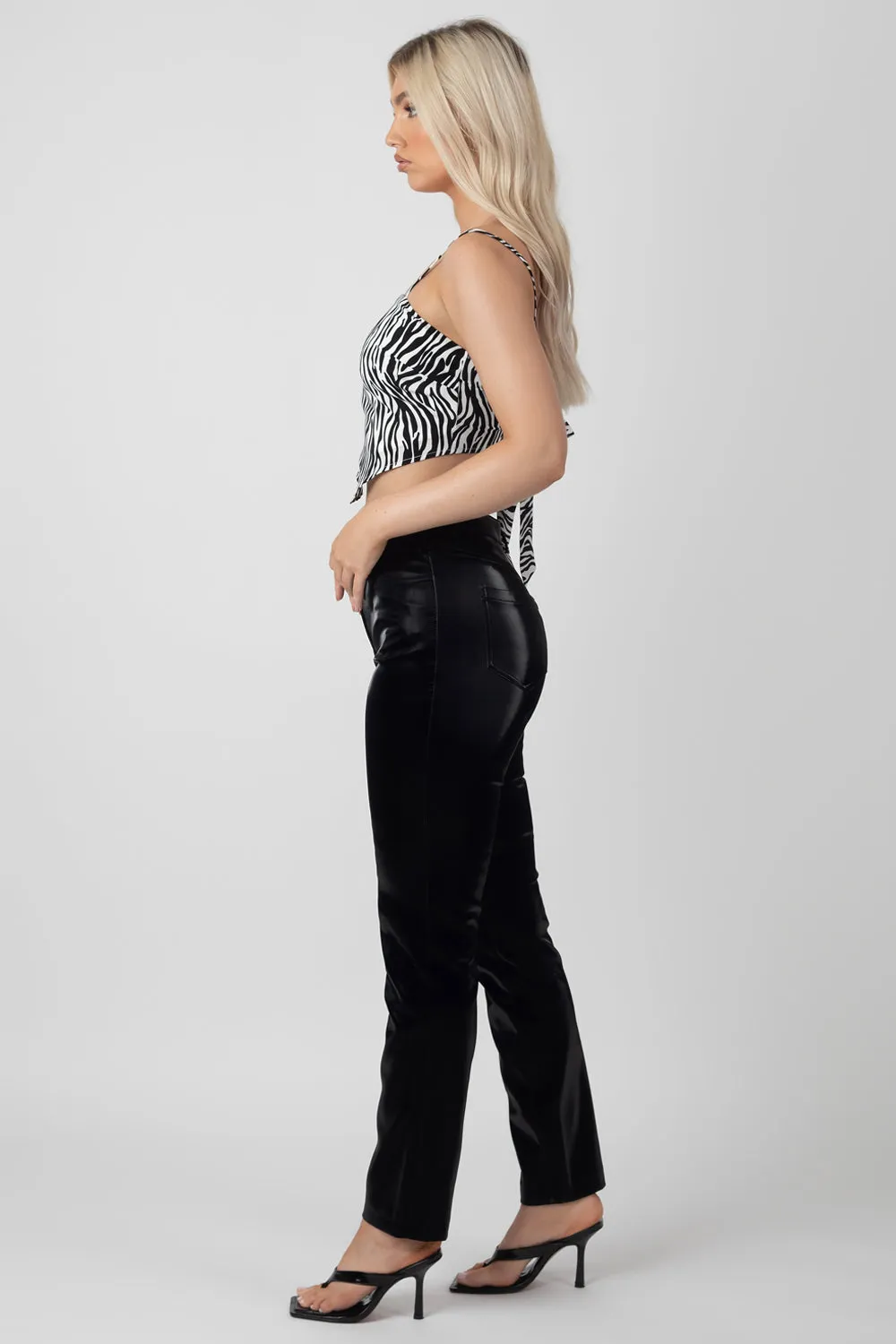 Zebra Print Handkerchief Top sold by Public Desire product image thumbnail 5