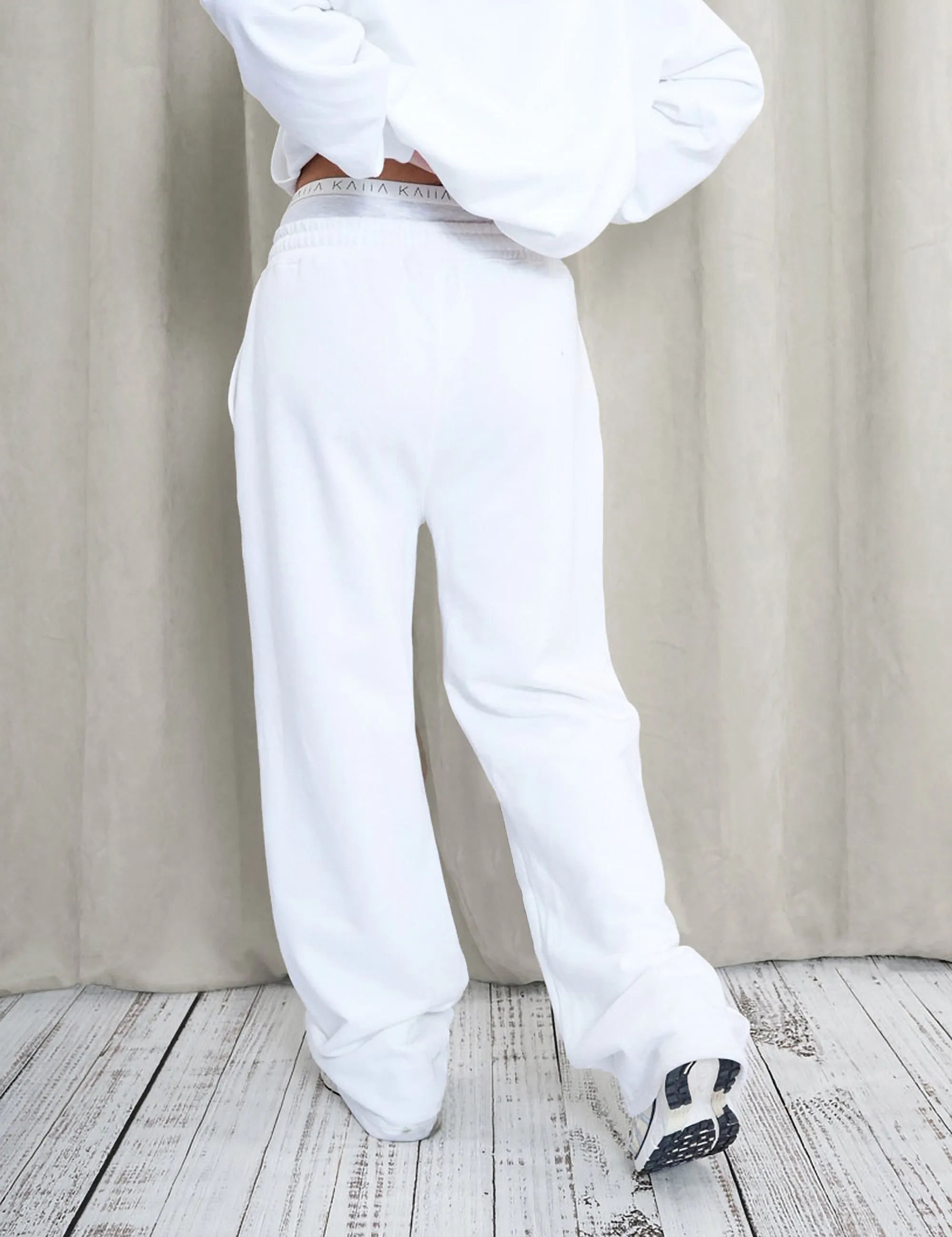Kaiia Wide Leg Sweat Pants White sold by Public Desire product image thumbnail 3