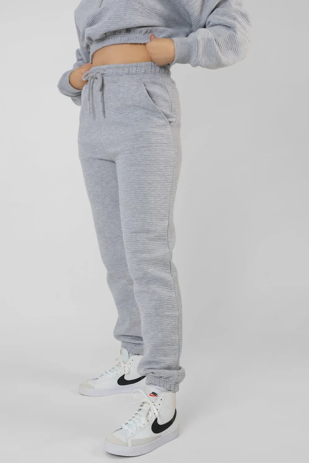 Oversized Rib 90'S Joggers Grey Marl sold by Public Desire product image thumbnail 5