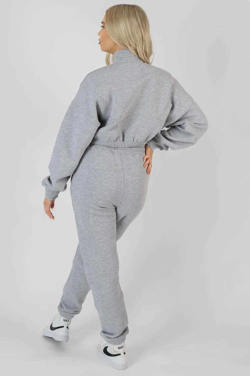 Oversized Rib 90'S Joggers Grey Marl sold by Public Desire product image thumbnail 4