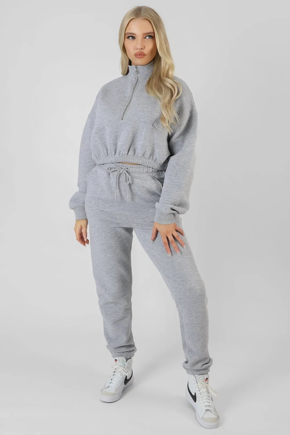 Oversized Rib 90'S Joggers Grey Marl sold by Public Desire product image thumbnail 2