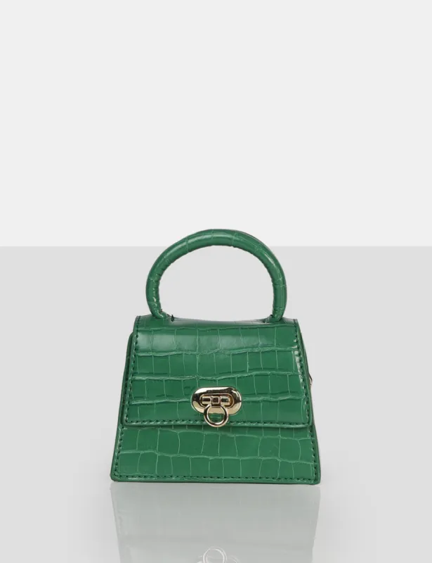 The Lilly Green Textured Mini Bag sold by Public Desire