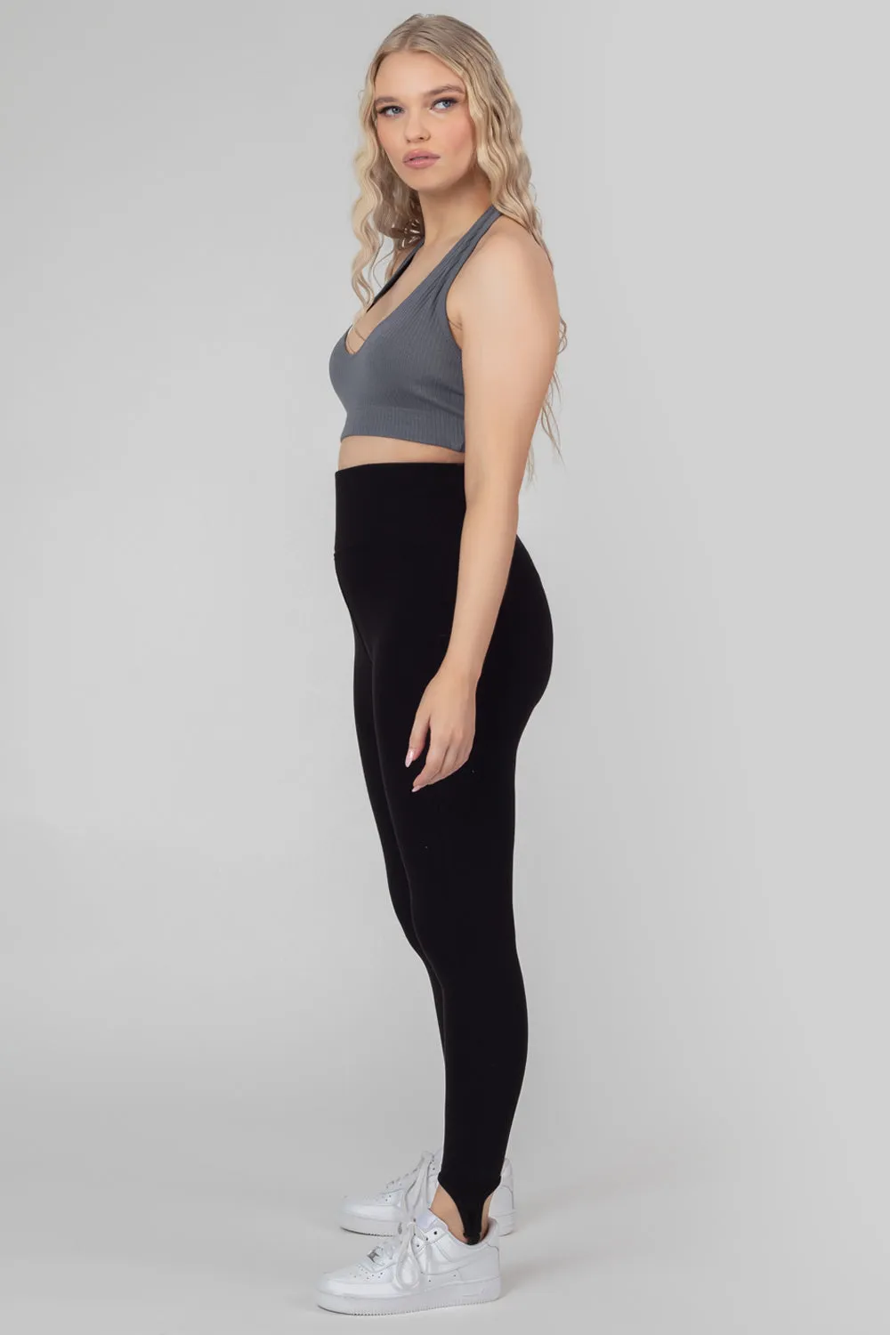Rib Stirrup Legging Black sold by Public Desire product image thumbnail 3