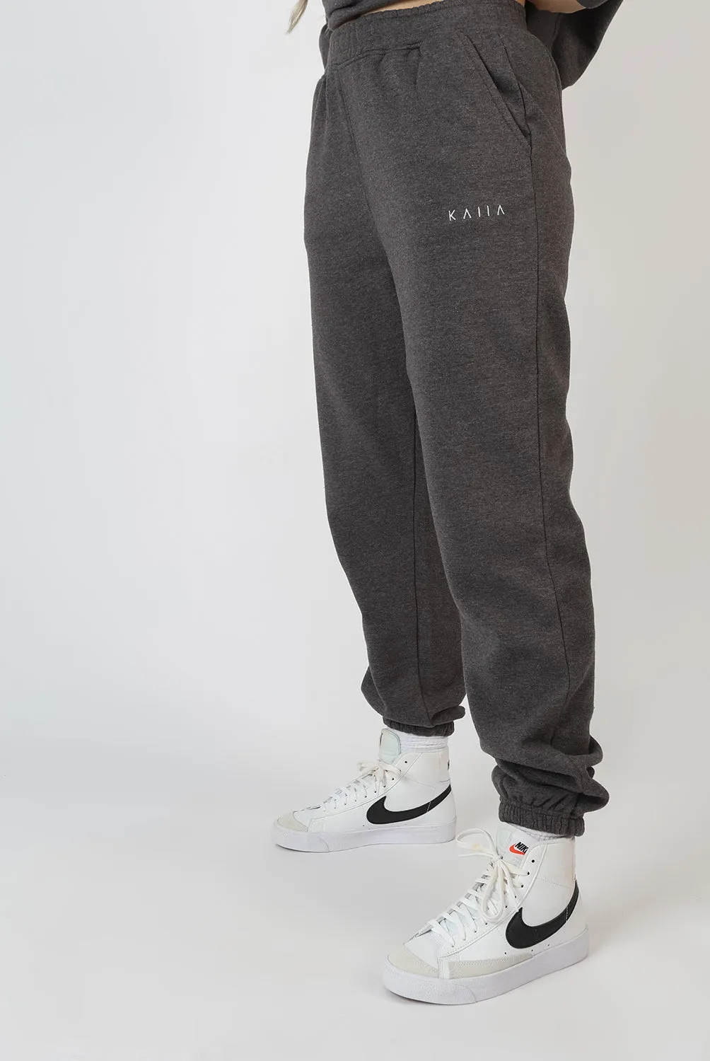 Kaiia Embroidered Joggers Washed Charcoal sold by Public Desire product image thumbnail 2