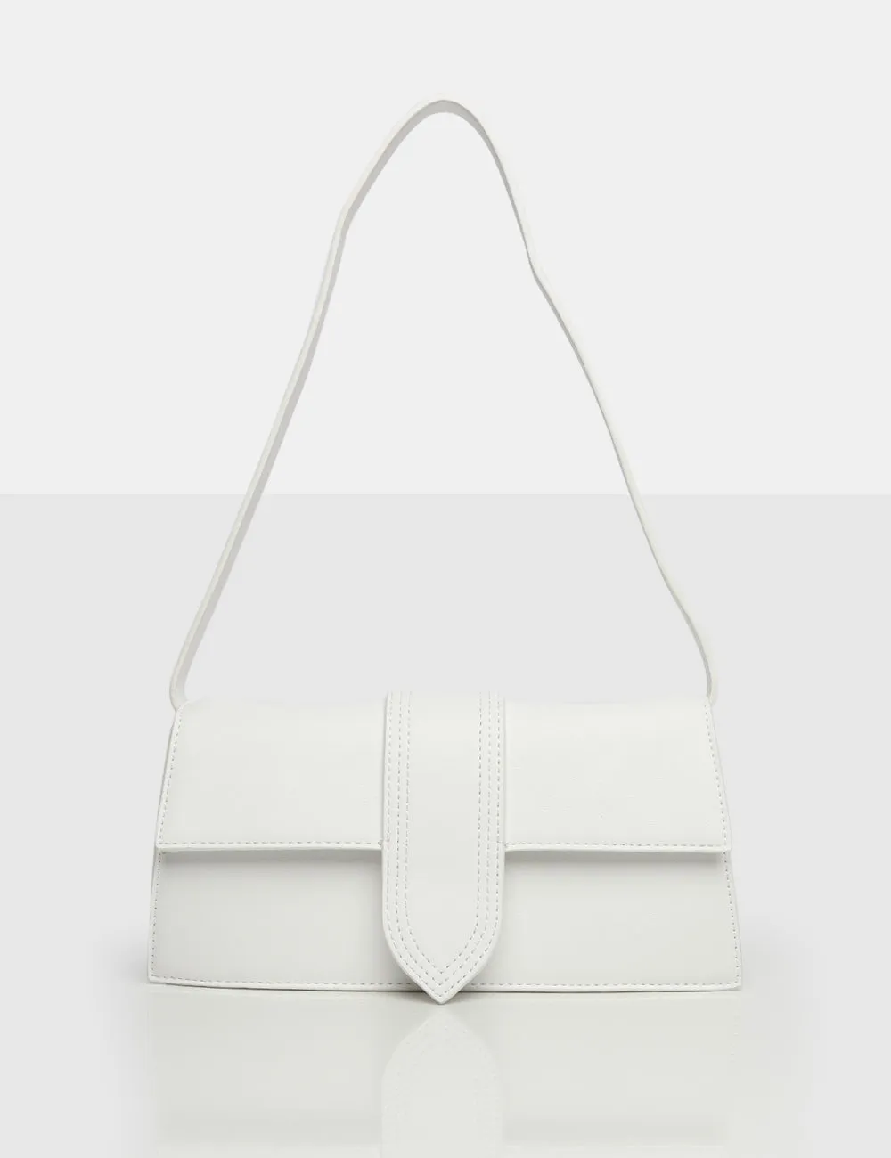 The Mani White Pu Shoulder Bag sold by Public Desire
