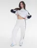 Kaiia Studio Contrast Panel Wide Leg Sweat Pants Stone & Black sold by Public Desire