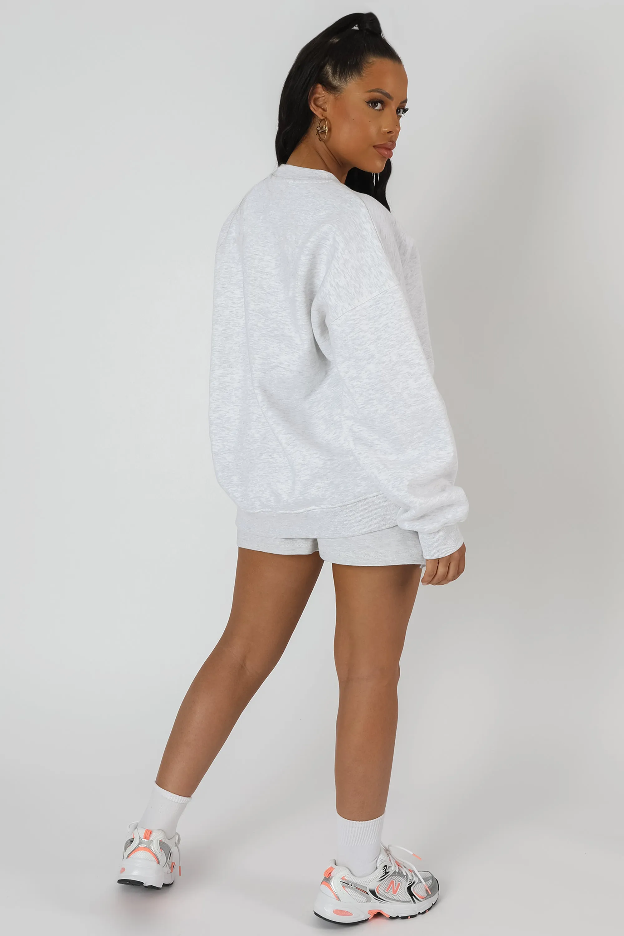 Louisiana Embroidered Sweatshirt Oatmeal Marl sold by Public Desire product image thumbnail 5