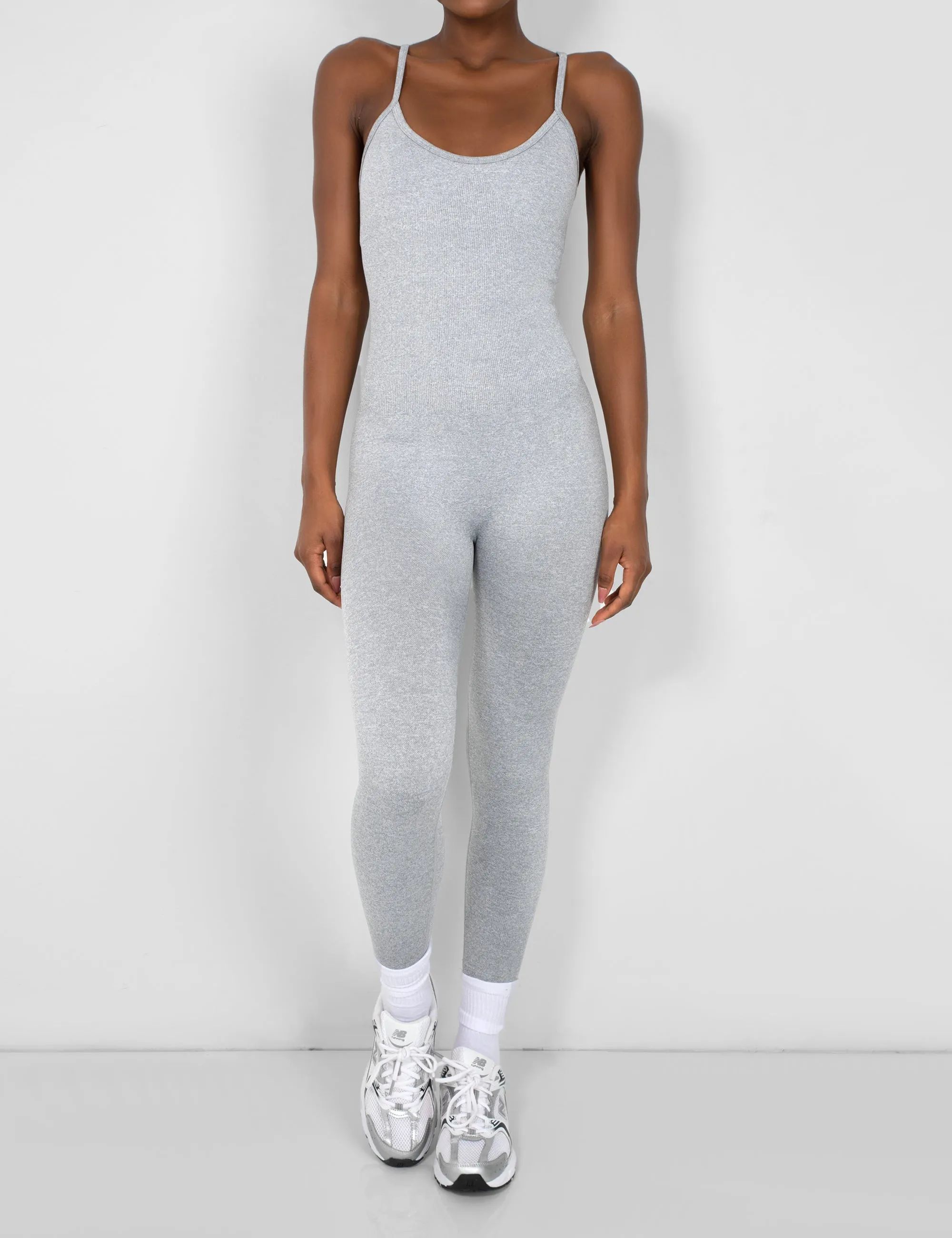 Seamless Unitard Jumpsuit Grey sold by Public Desire product image thumbnail 3