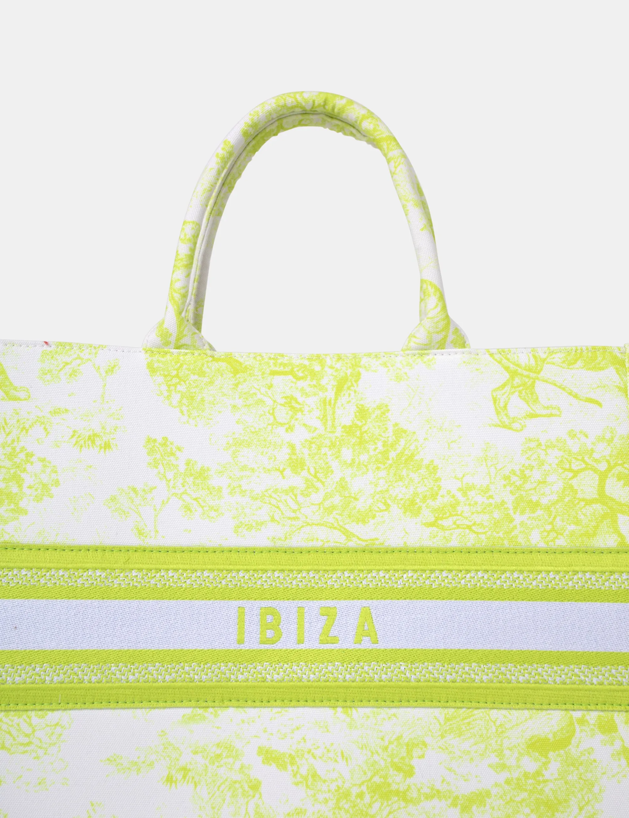 The Ibiza Lime Oversized Canvas Tote Bag sold by Public Desire product image thumbnail 3