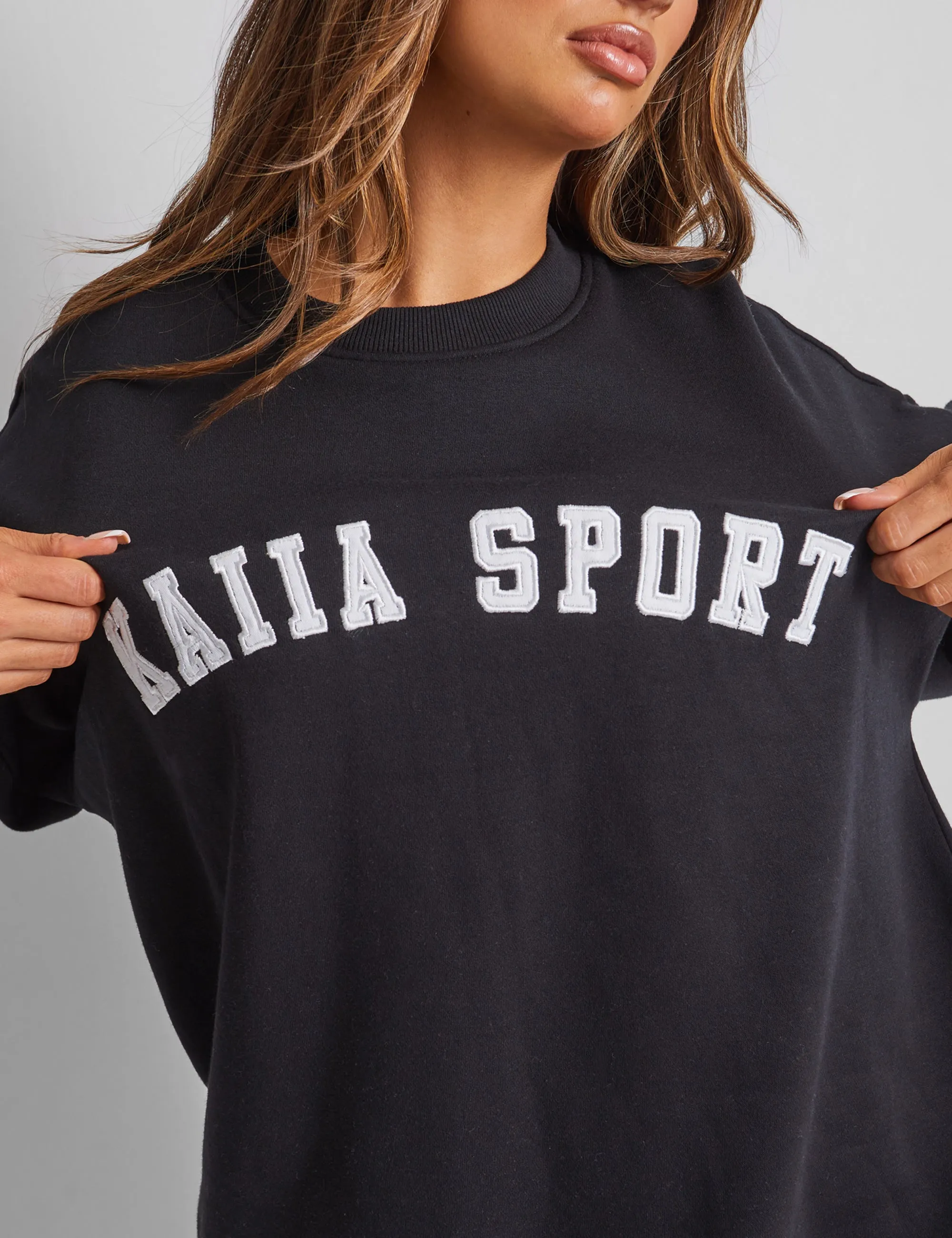 Kaiia Sport Slogan Sweatshirt Black sold by Public Desire product image thumbnail 2