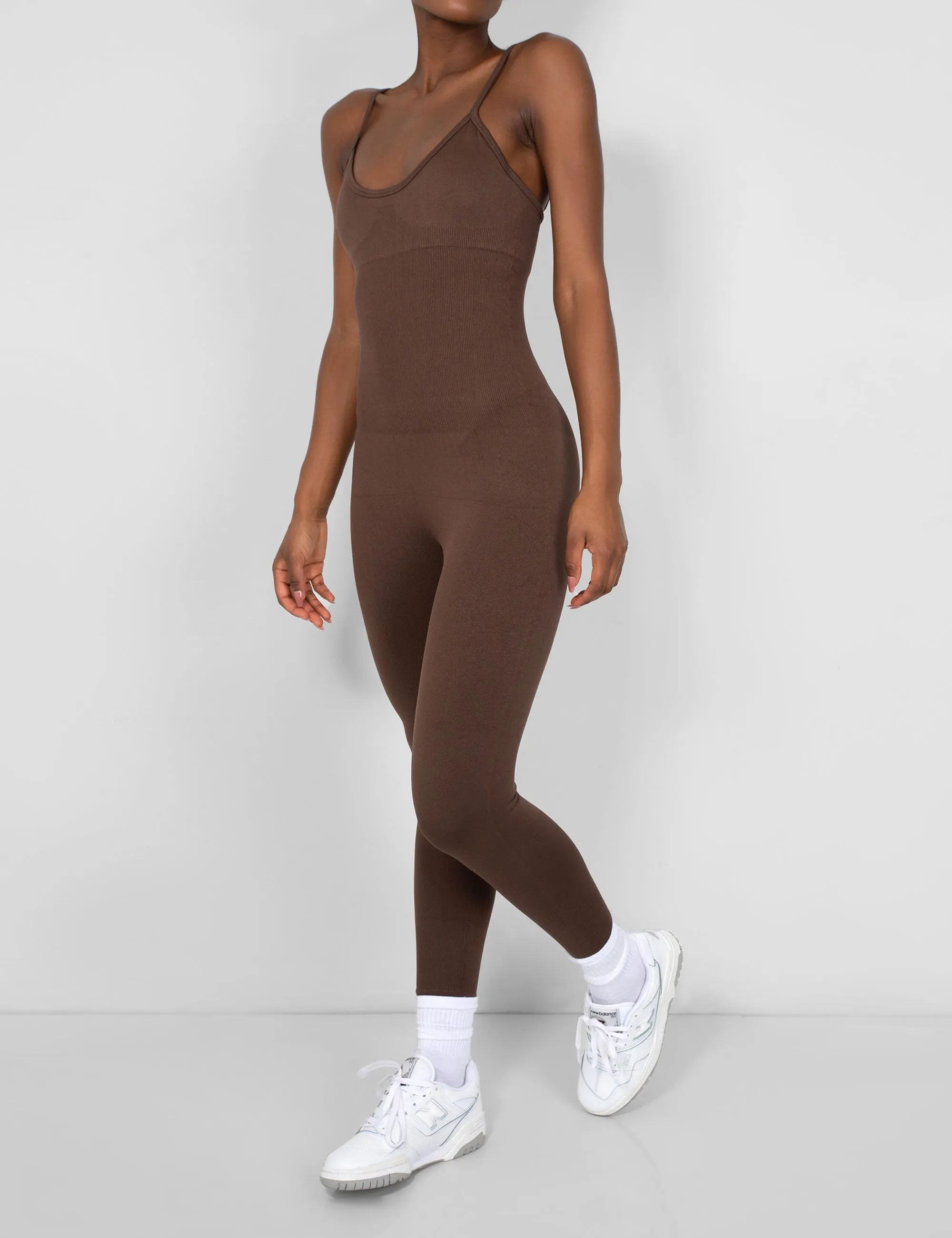 Seamless Unitard Jumpsuit Brown sold by Public Desire product image thumbnail 4