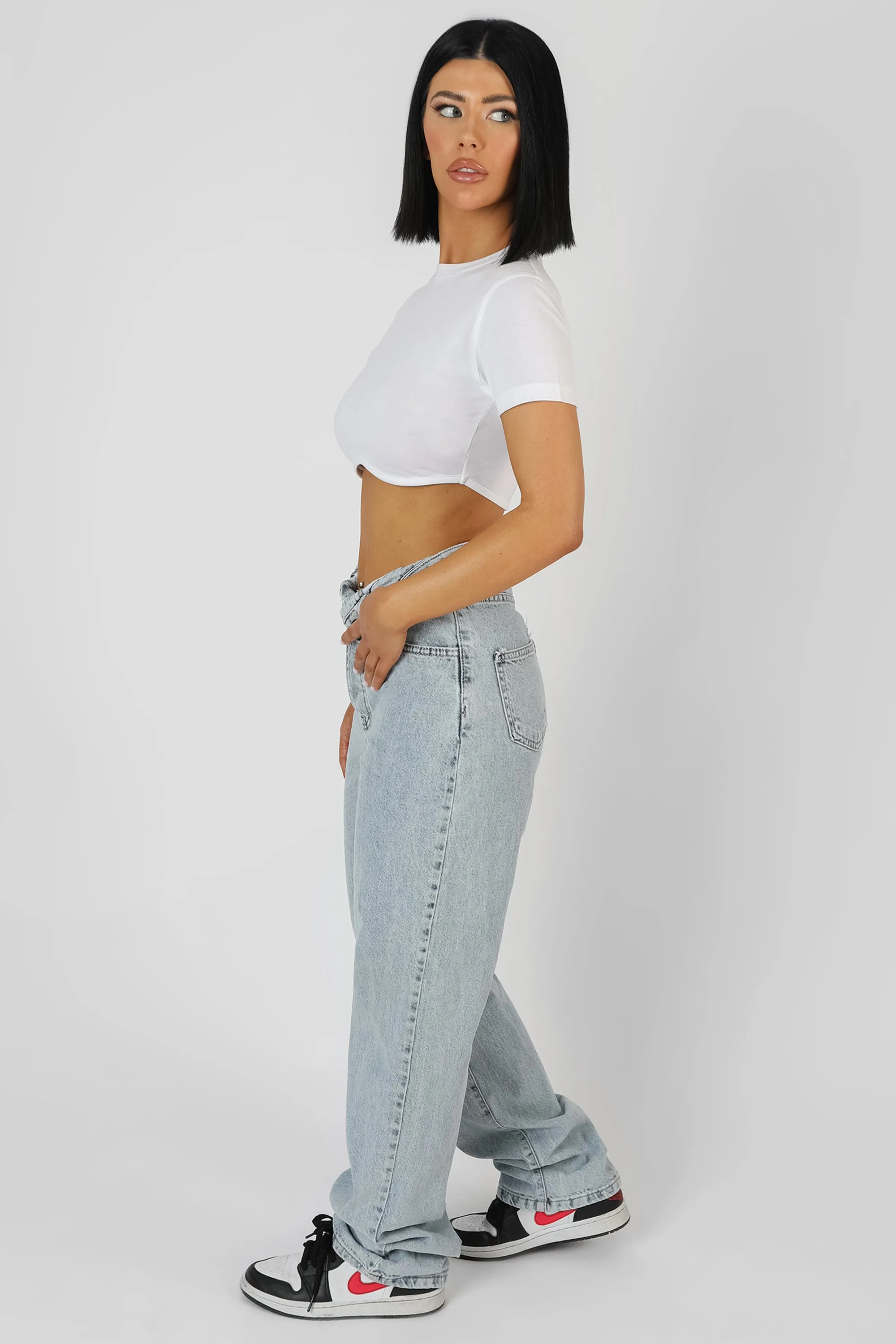 Ultimate Short Sleeve Underbust T-Shirt White sold by Public Desire product image thumbnail 3