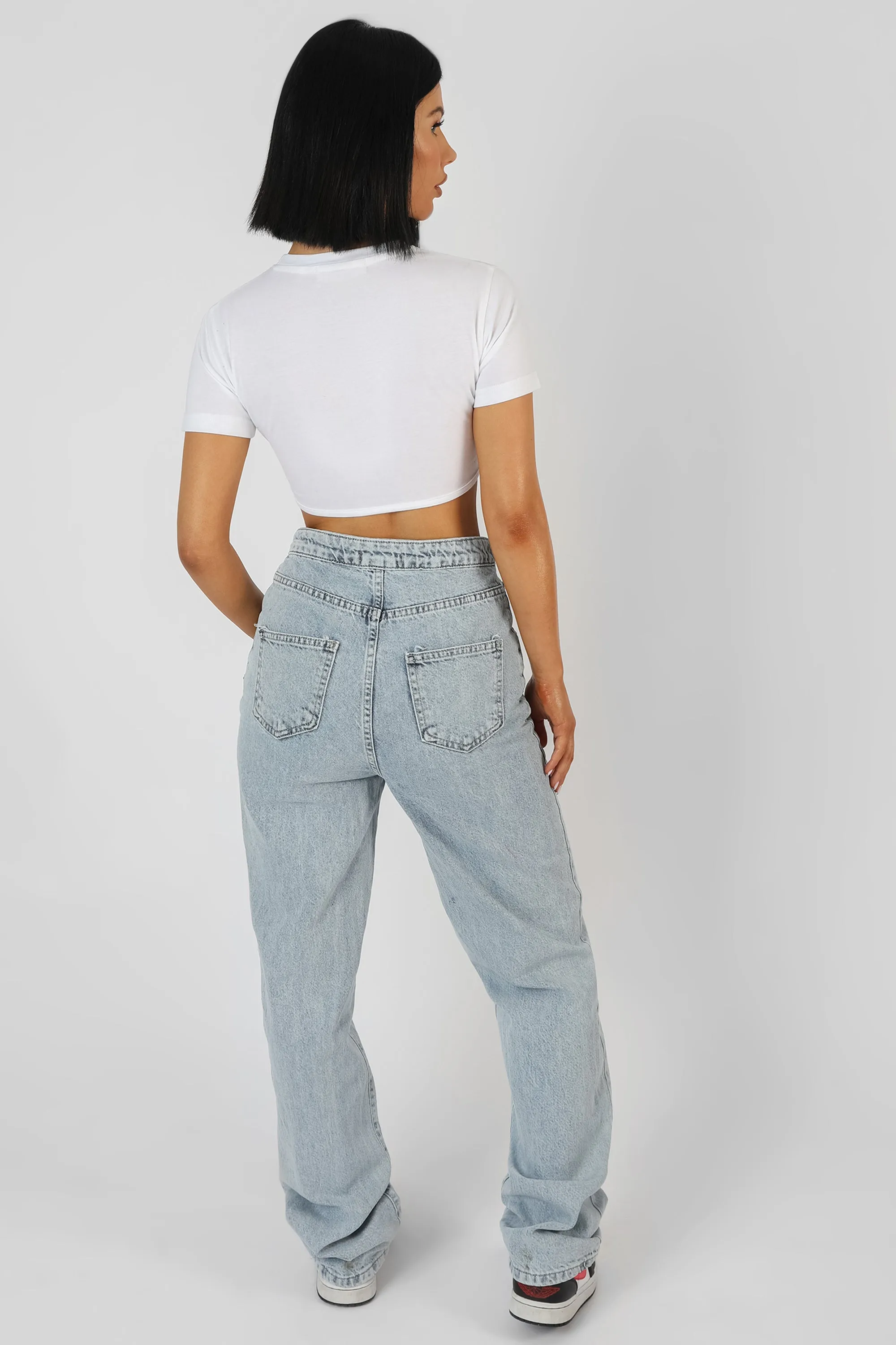 Ultimate Short Sleeve Underbust T-Shirt White sold by Public Desire product image thumbnail 4