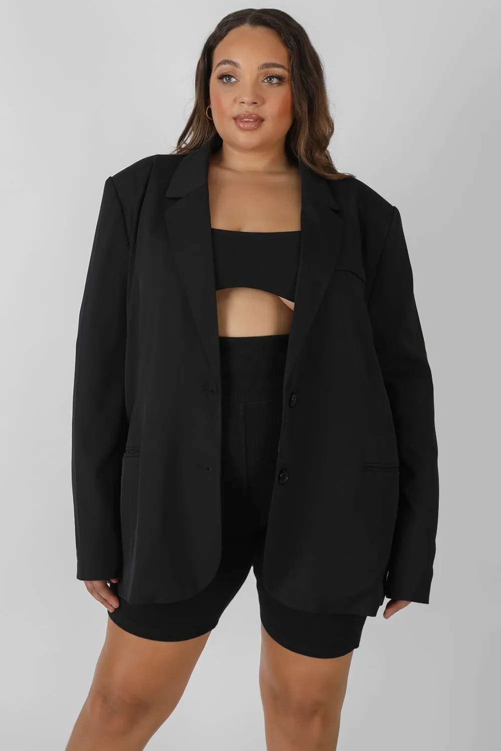 Curve Longline Blazer Black sold by Public Desire product image thumbnail 2