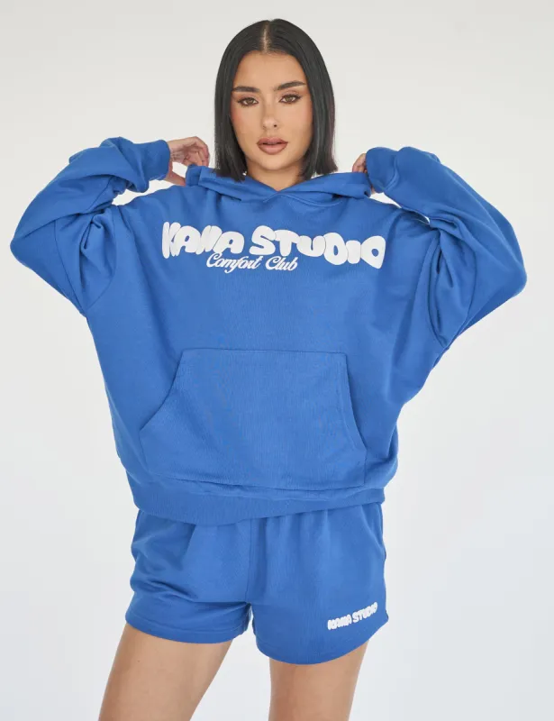 Kaiia Studio Bubble Logo Oversized Hoodie Blue sold by Public Desire