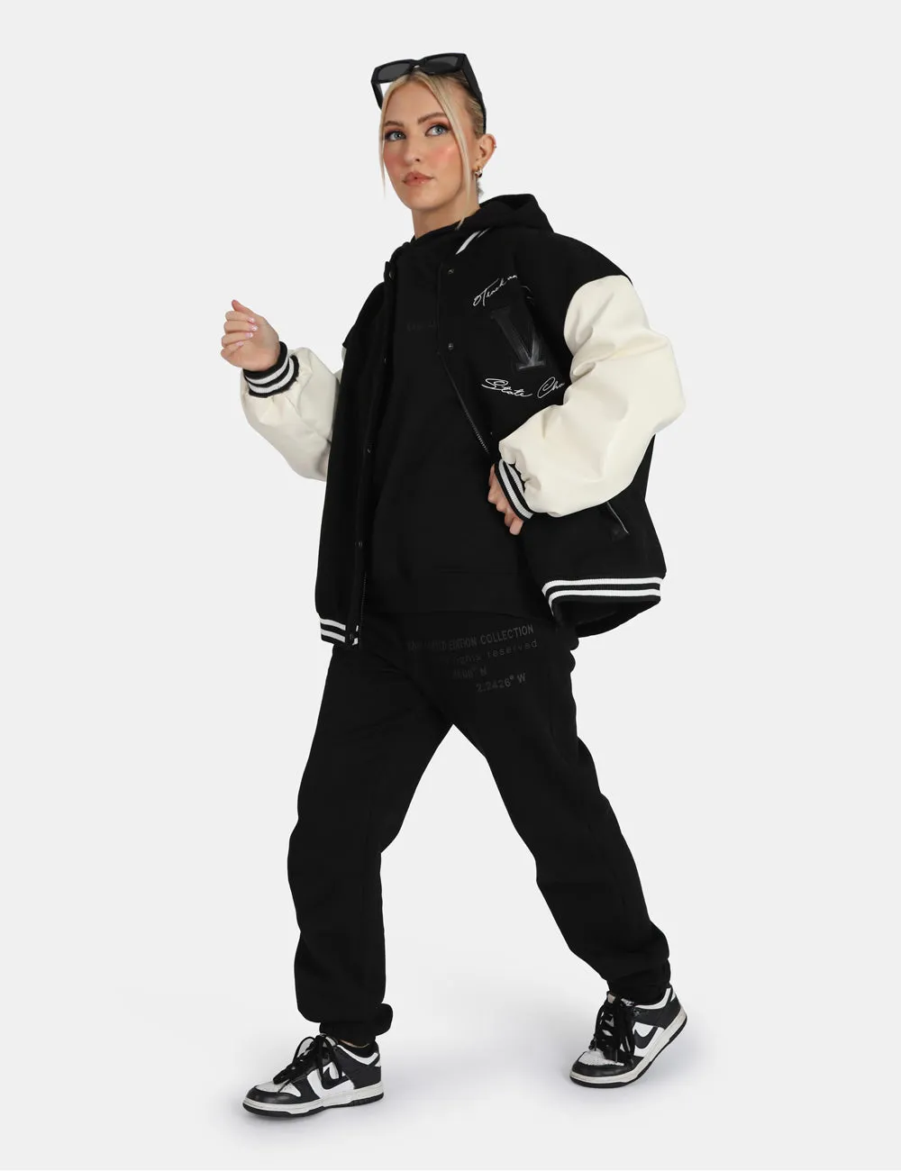 Oversized Fit Printed Jogger Black sold by Public Desire product image thumbnail 2