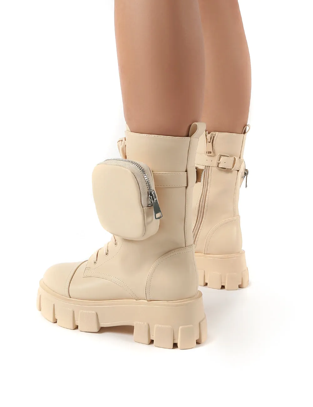 Intention Nude Chunky Sole Pouch Ankle Boots sold by Public Desire product image thumbnail 2