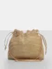 The Claudette Gold Diamante Draw String Crossbody Bag sold by Public Desire