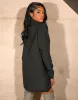 Kenza X Public Desire Boxy Oversized Chain Detail Blazer Dress in Black sold by Public Desire