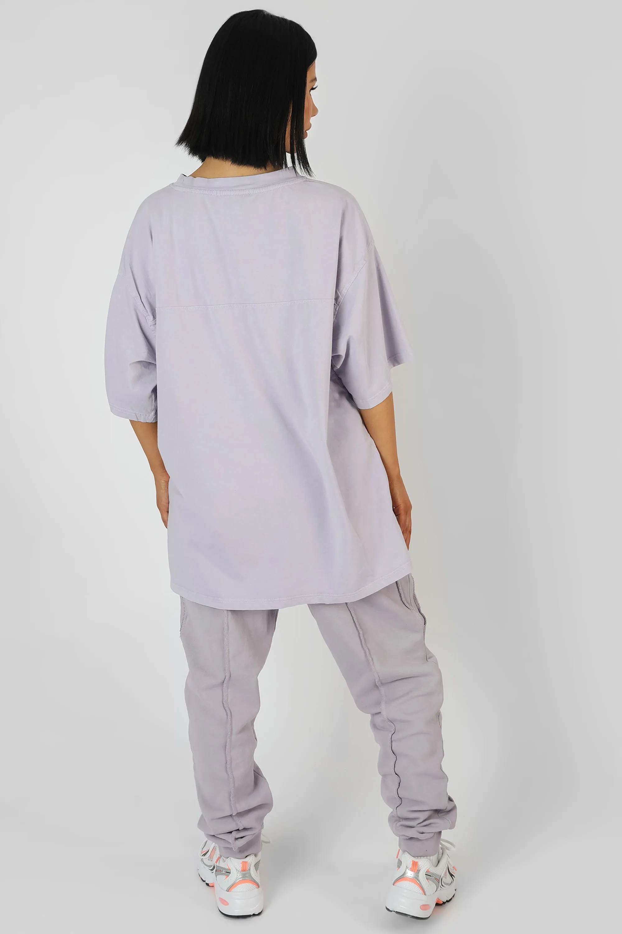 Side Slogan Oversized T-Shirt Lilac sold by Public Desire product image thumbnail 3
