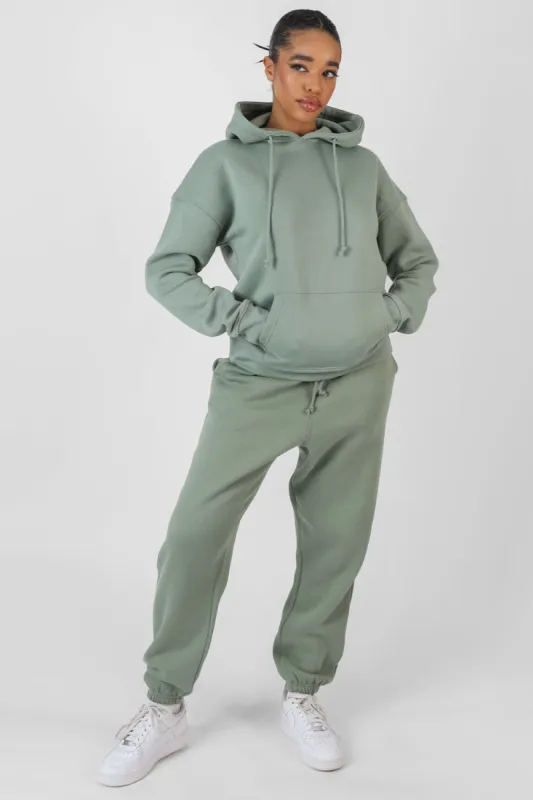 Oversized Hoodie With Front Pocket Khaki sold by Public Desire