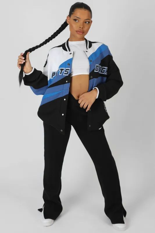Motorcross Bomber Jacket Blue sold by Public Desire