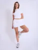 Kaiia Logo Mini Sweat Skirt White sold by Public Desire
