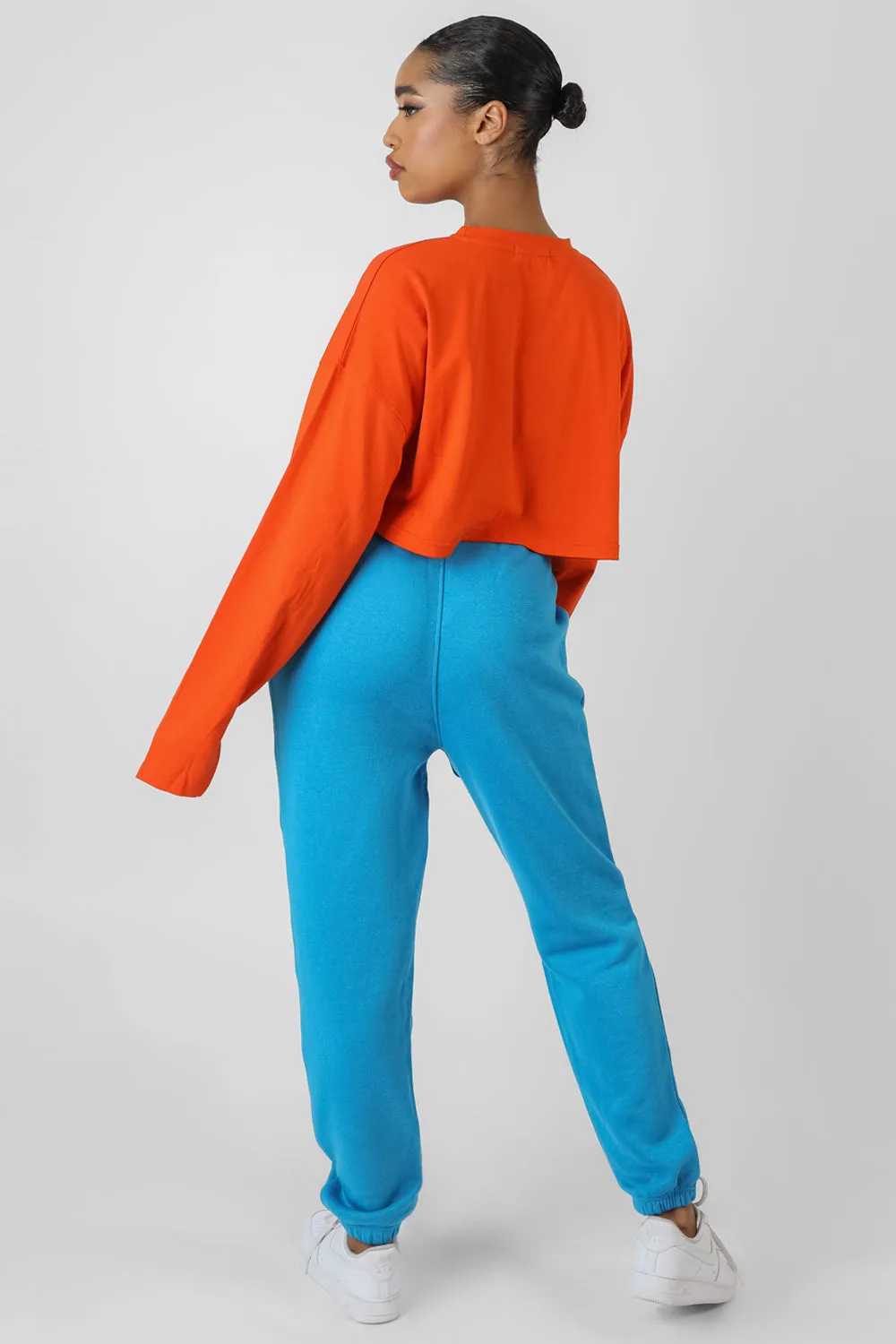 Detroit Super Cropped Long Sleeve T-Shirt Orange sold by Public Desire product image thumbnail 4