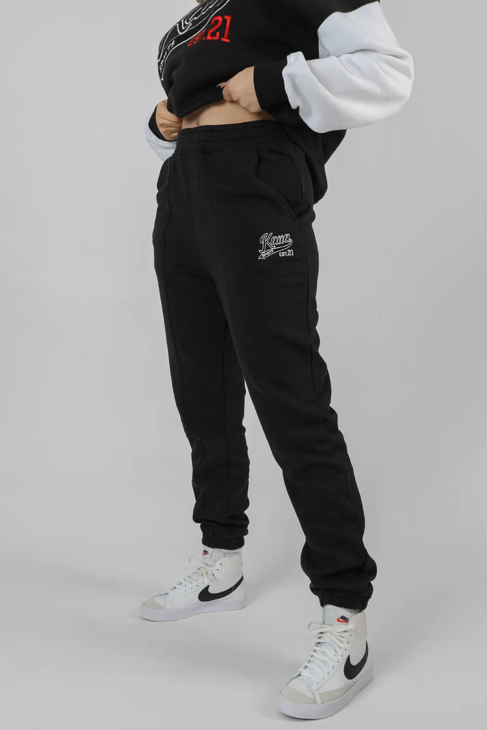 Varsity Seam Front 90'S Joggers Black sold by Public Desire product image thumbnail 5