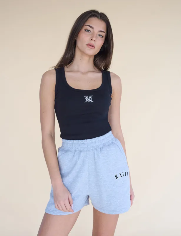 Kaiia Logo Vest Top Black sold by Public Desire