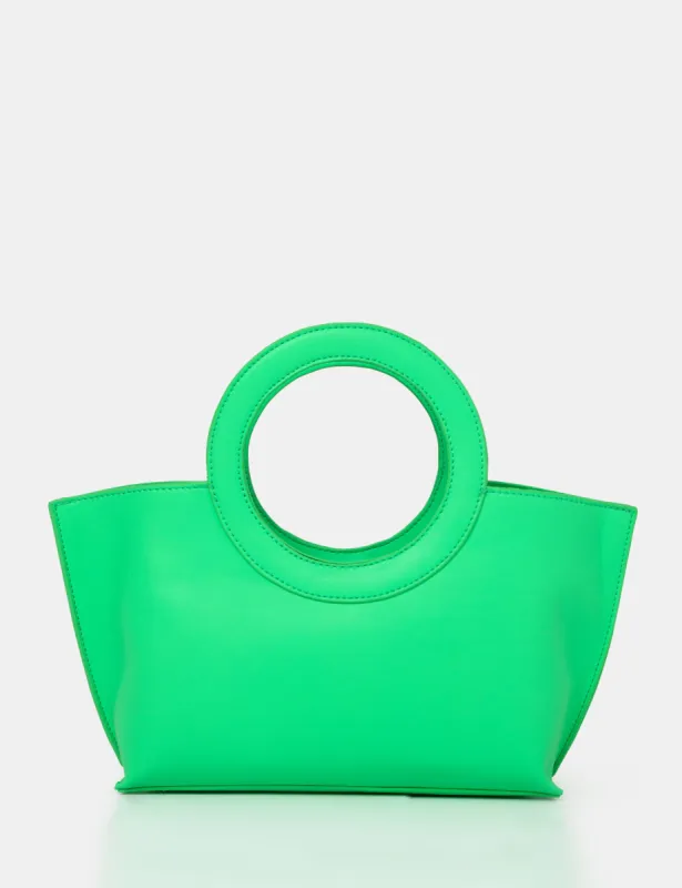 The Rae Lime Circlur Handle Grab Bag sold by Public Desire