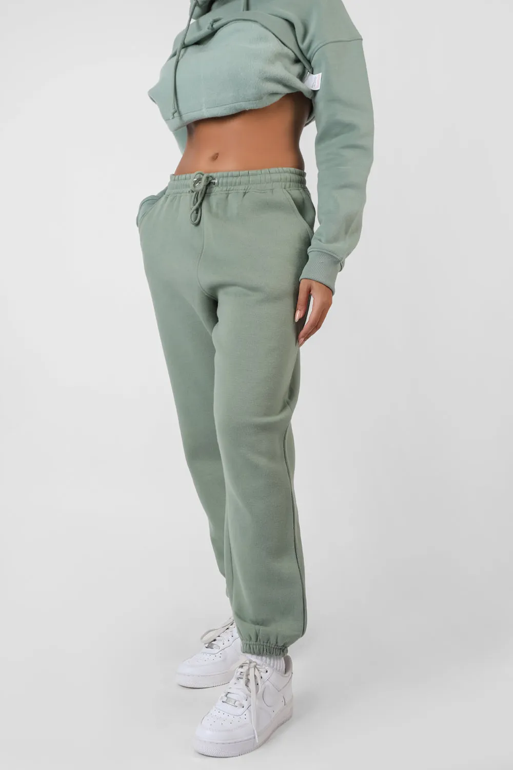 Oversized Drawstring Joggers Khaki sold by Public Desire product image thumbnail 2