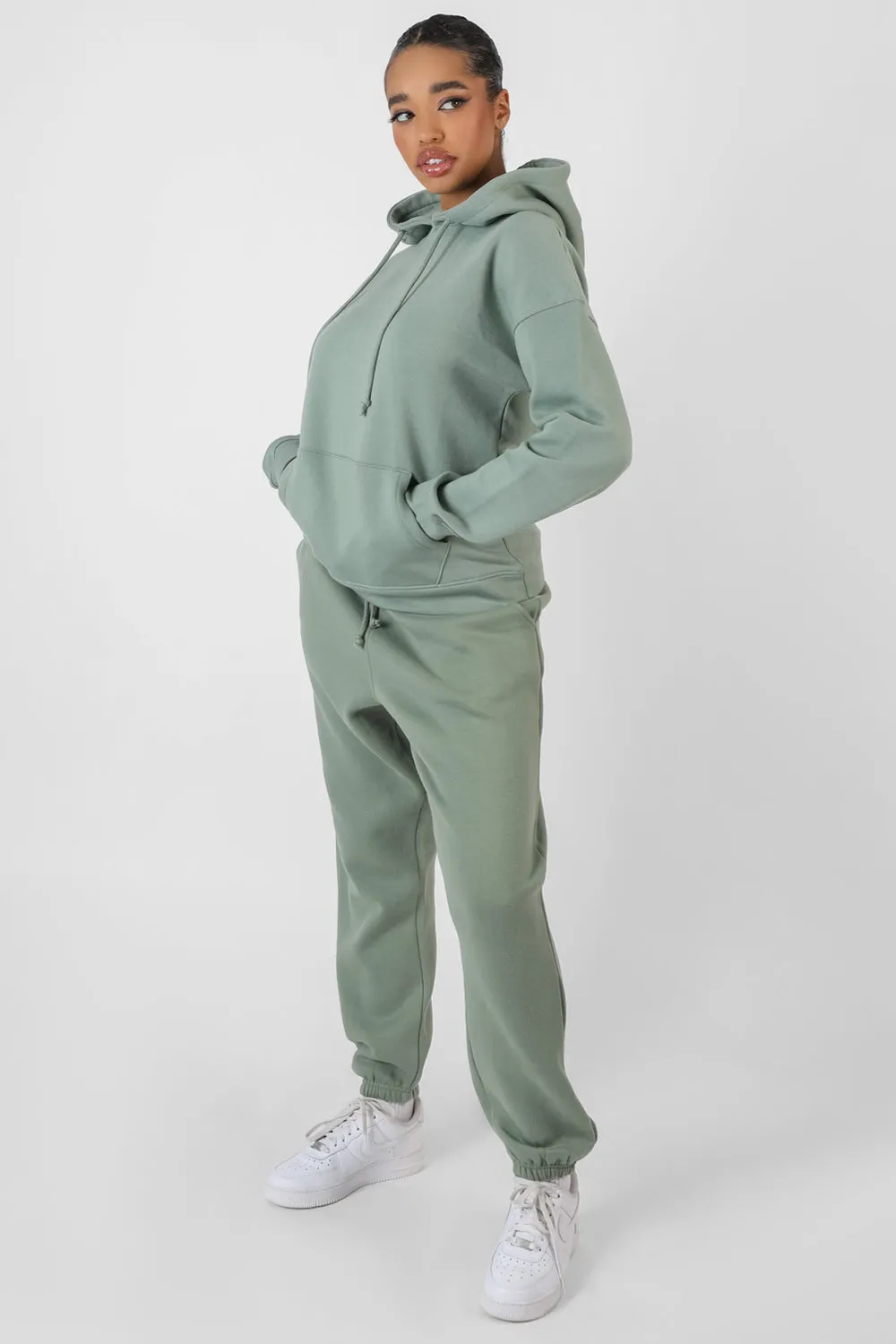 Oversized Drawstring Joggers Khaki sold by Public Desire product image thumbnail 3